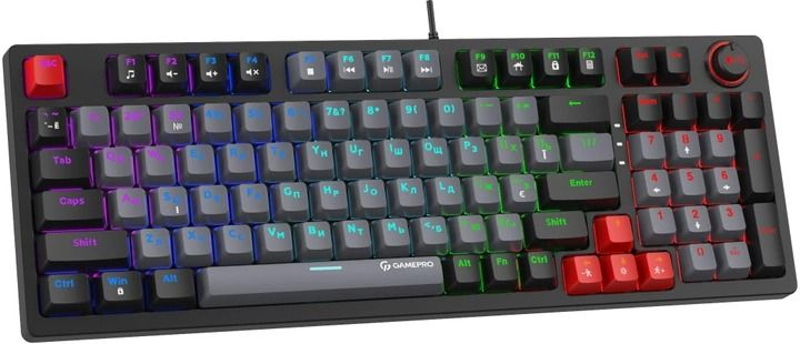 Клавиатура механическая Gamepro MK120R Red Switches Black