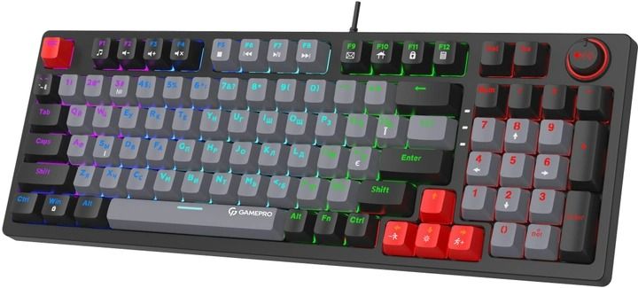 Клавіатура механічна Gamepro MK120R Red Switches Black
