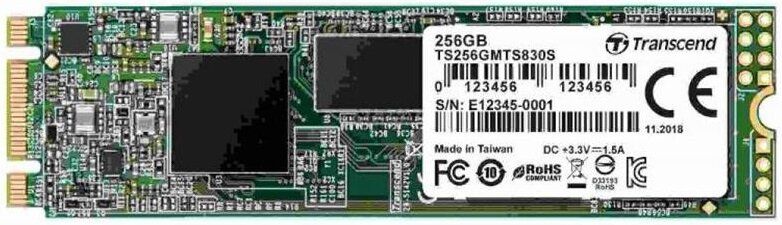 SSD-накопичувач 256GB Transcend 830S M.2 2280 SATAIII 3D TLC (TS256GMTS830S)