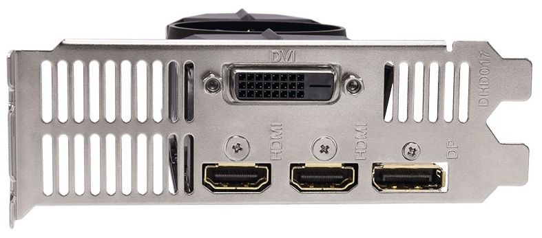 Видеокарта Gigabyte PCI-Ex GeForce GTX 1050 TI OC Low Profile 4GB GDDR5 (128bit) (1303/7008) (DVI, 2 x HDMI, DisplayPort) (GV-N105TOC-4GL)