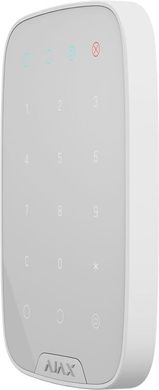 Бездротова сенсорна клавіатура Ajax KeyPad White (000005652)