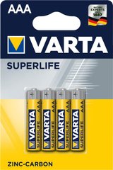 Батарейка Varta Superlife AAA BLI 4 ZINC-CARBON (02003101414)