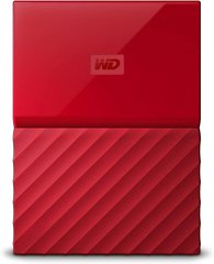 Зовнішній жорсткий диск WD My Passport 1TB WDBYNN0010BRD-WESN 2.5 USB 3.0 External Red