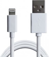 Кабель Grand-X USB - Lightning 1 м White (PL01WS)