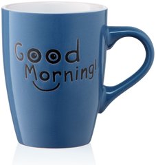 Чашка Ardesto Good Morning, 330 мл, синя, кераміка (AR3468BL)