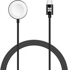 Кабель Promate AuraCord-C USB Type-C для зарядки Apple Watch с MFI 1 м Black (auracord-c.black)