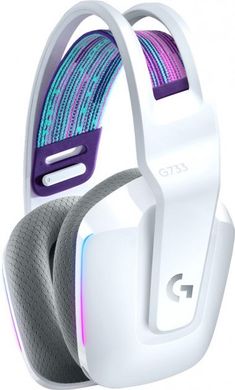 Наушники Logitech Lightspeed Wireless RGB Gaming Headset G733 White (981-000883)