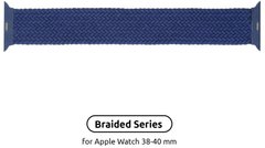 Ремінець ArmorStandart Braided Solo Loop для Apple Watch 38mm/40mm Atlantic Blue Size 4 (132 mm) (ARM58067)