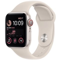 Apple Watch SE 2 GPS + Cellular 40mm Starlight Alu. Case w. Starlight Sport Band - M/L (MNTL3/MRG03/MRG23)