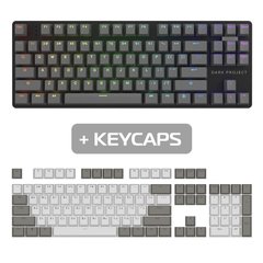 Клавіатура з кейкапами DARK PROJECT (DPO-KD-87A-006400-GRD+KS-48) (сіро-білі)
