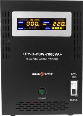 Джерело безперебійного живлення LogicPower LPY-B-PSW-7000VA + (5000Вт) 10A / 20A з правильною синусоїдою 48В (LP6616)