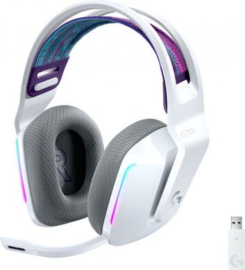 Наушники Logitech Lightspeed Wireless RGB Gaming Headset G733 White (981-000883)