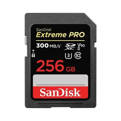 Карта пам'яті SanDisk SD  256GB C10 UHS-II U3 V90 R300/W260MB/s Extreme Pro (SDSDXDK-256G-GN4IN)
