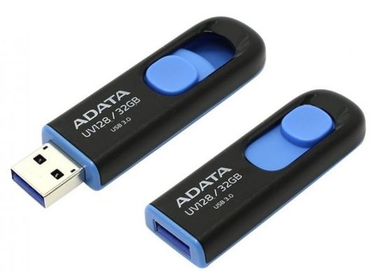 Флешка A-DATA USB 3.2 AUV 128 32Gb Black/Blue