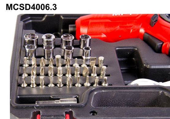 Акумуляторна викрутка MPT MCSD4006.3 поворотна
