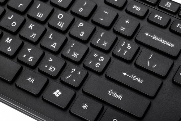 Клавіатура 2E KS210 Slim WL (2E-KS210WB) Black