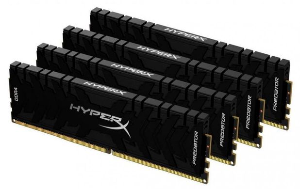 Оперативная память HyperX 128 GB (4x32GB) DDR4 3200 MHz PreDator Black (HX432C16PB3K4 / 128)