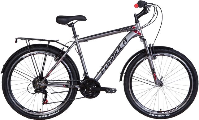 Велосипед 26" Formula Magnum 2021 (серый с красным) (OPS-FR-26-472)