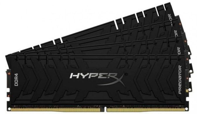 Оперативна пам'ять HyperX 128 GB (4x32GB) DDR4 3200 MHz PreDator Black (HX432C16PB3K4/128)