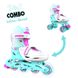 Роликовые коньки Neon Combo Skates бирюзовый размер 34-37