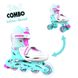 Роликові ковзани Neon Combo Skates бірюзовий розмір 34-37