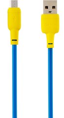 Кабель Gelius Full Silicon GP-UCN001M MicroUSB Yellow/Blue