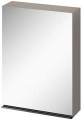 Зеркальный шкафчик Cersanit Virgo 60 серая/черная ручка (S522-016)