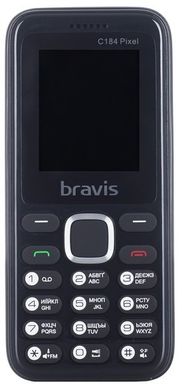 Мобільний телефон Bravis C184 Pixel Black