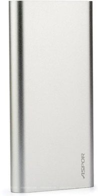Универсальная мобильная батарея Aspor Power Bank 10000 mAh (A383) Silver
