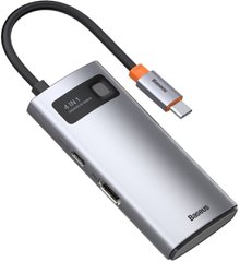 USB-хаб Baseus Metal Gleam Series 4-in-1 Multifunctional (CAHUB-CY0G)