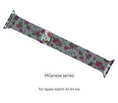 Ремінець ArmorStandart Apple Milanese Loop Band for Apple Watch 42mm/44mm Flowers Red Lily