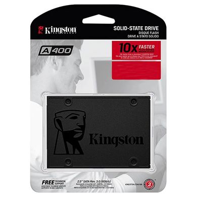 Накопичувач Kingston SSDNow A400 480GB 2.5" SATAIII TLC (SA400S37/480G)