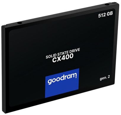 SSD-накопичувач 512GB GOODRAM CX400 Gen.2 2.5" SATAIII 3D TLC (SSDPR-CX400-512-G2)