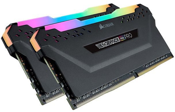 Оперативна пам'ять Corsair 16 GB (2x8GB) DDR4 3200 MHz Vengeance RGB Pro Black (CMW16GX4M2C3200C16)