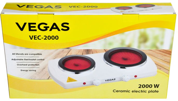 Настільна плита Vegas VEK-2000