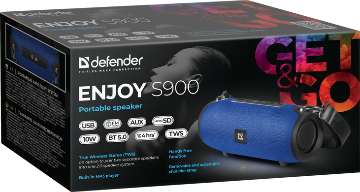 Портативна акустика Defender Enjoy S900 Blue