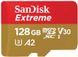 Карта пам'яті SanDisk 128GB microSDXC C10 UHS-I U3 Extreme V30 (SDSQXAA-128G-GN6MN)