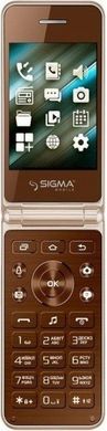 Мобильный телефон Sigma mobile X-Style 28 Flip Gold-Mokka