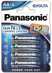 Батарейки Panasonic Evolta AA BLI(4+2) ALKALINE (LR6EGE/6B2F)