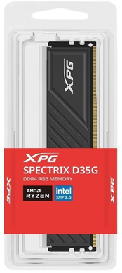 Оперативна пам’ять Adata XPG Spectrix D35G RGB Black DDR4 1x32GB (AX4U360032G18I-SBKD35G)