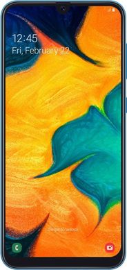 Смартфон Samsung Galaxy A30 3/32 2019 Blue (SM-A305FZBUSEK)