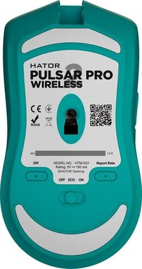 Мышь HATOR Pulsar 2 PRO Wireless (HTM-533) Mint