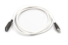 Кабель PowerPlant USB - Lightning, 2м, силікон, White
