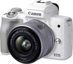 Фотоапарат Canon EOS M50 Mark II + 15-45 IS STM Kit White (4729C028)