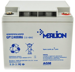 Акумуляторна батарея Merlion 12V 40AH (GP12400M6)