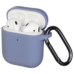 Чохол ArmorStandart New Airpods Silicon case with hook Lavender Grey (in box)