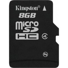 Карта пам'яті Kingston microSDXC 8Gb (class 4) Retail