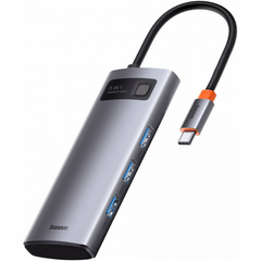 USB-хаб Baseus Metal Gleam Series 5-in-1 Multifunctional (CAHUB-CX0G)