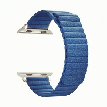 Ремінець ArmorStandart Apple Leather Loop Band for Apple Watch 38mm/40mm Cape Cod Blue