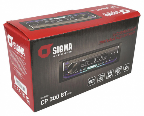 Автомагнітола Sigma CP-300 BT RGB